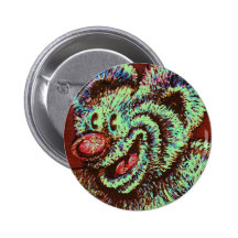 Flockiger Bär Button