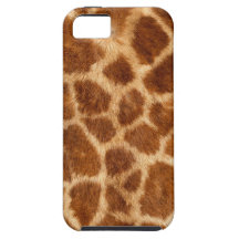 Flockiges Giraffen-Pelz-Muster Etui Fürs iPhone 5