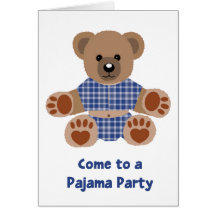 Flockiges Teddy-Bärn-blaues kariertes Pyjamas PJ-P Karten
