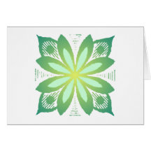 florales Ornament floral quadrat square Grußkarte