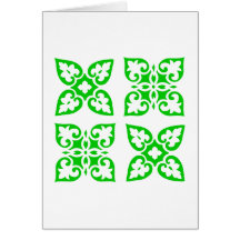 florales Ornament floral quadrat square Grußkarte