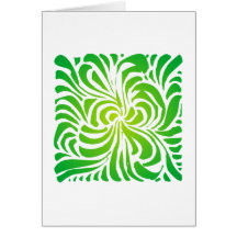 florales Ornament floral quadrat square Grußkarte