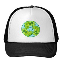 florales Ornament floral Trucker Mütze
