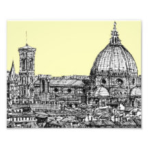 Florenz Italien in der Creme Kunstphoto