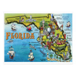 Florida-Cartoon-Karte Postkarte