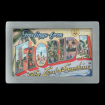 FLORIDA - das Land der Sonnenschein-Gürtelschnalle gürtelschnallen