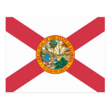 Florida-Flagge Postkarte