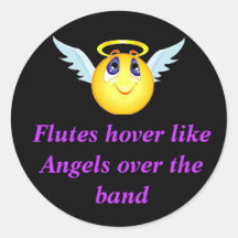 Flöten-Engels-Aufkleber