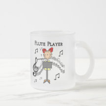 Flötenspieler-T-Shirts und Geschenke Teetasse