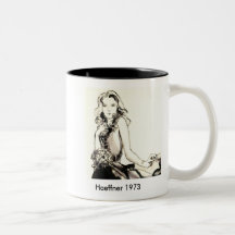 Flower2, Mode, die von den siebziger Jahren zeichn Kaffee Tassen