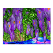Flower cave postkarte