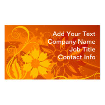 Flower Vector Business Card