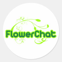 FlowerChat 3" Aufkleber