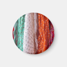 Flowing Ladies Scarves Hanging Refrigerator Magnet