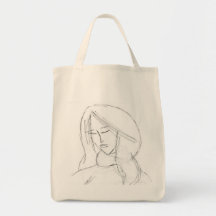 Flüchtige Frau Tasche