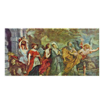Flug des Loses durch Rubens Peter Paul (beste Qual Bilderkarte