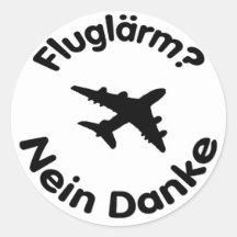Fluglärm? Nein Danke Sticker