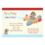 Flugzeug-Geburtstags-Party Einladung