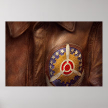 Flugzeug - Pilot - die Flugjacke Plakat