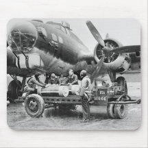 Flugzeug WW2 und Crew: Vierzigerjahre Mousepad