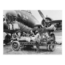 Flugzeug WW2 und Crew: Vierzigerjahre Postkarten