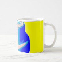 fluro Kappe Becher-Gelb Tee Tasse