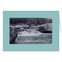 Fluss Mt Robson Grußkarten