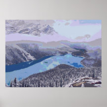 Flussberge Posterdrucke