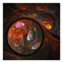 Flüssige Verbindungs-abstrakter Kunst-Foto-Druck