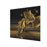Flüssiges Goldabstrakter Leinwand-Druck Leinwand Drucke