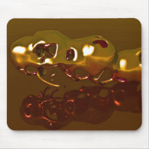 Flüssiges Metall Gold Mousepads