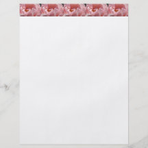Flyer-kundenspezifische rosa Rosen-Blumen-Grenzfei