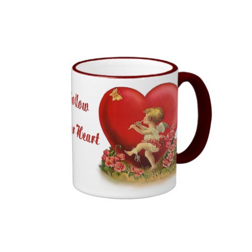 Folgen Sie Ihrem Herzen Kaffee Tasse