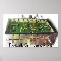 Foosball Griff Posterdruck