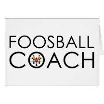 Foosball Trainer Grußkarten
