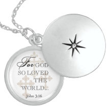 For God So Loved The World Christian Necklace