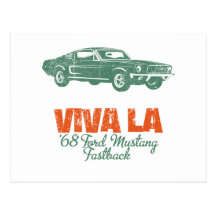 Ford-MustangFastback 1968 Postkarte