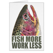 Forelle, die mehr fischt karte