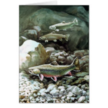 Forelle-Fisch-Anmerkungs-Karte