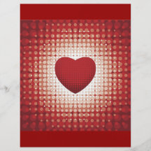 Formt rotes weißes Herz Hearts1314 Liebeschatz Flyerbedruckung