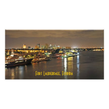 Fort Lauderdale, Florida - die Stadt schön Photokarte