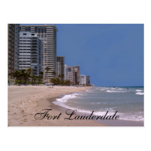 Fort Lauderdale-Florida-Strand u. Ozean-Postkarte