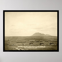 Fort Meade mit BärButte Sd 1888 Posterdruck