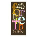 Fortieth Geburtstags-Party Einladungen