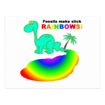 Fossilien machen glatte REGENBOGEN Postkarten