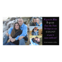 Foto-Collage Save the Date Personalisierte Foto Karte