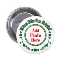 FOTO küssen mich, den ich - grüner Kreis irisch bi buttons
