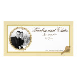 Foto-Mitteilungs-Sandy-Strand der Verlobungs-4x8 Fotokarten