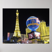 Foto-Plakat-Druck Paris Las Vegas