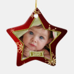 Foto-Rahmen des Babys erster Weihnachts Ornament